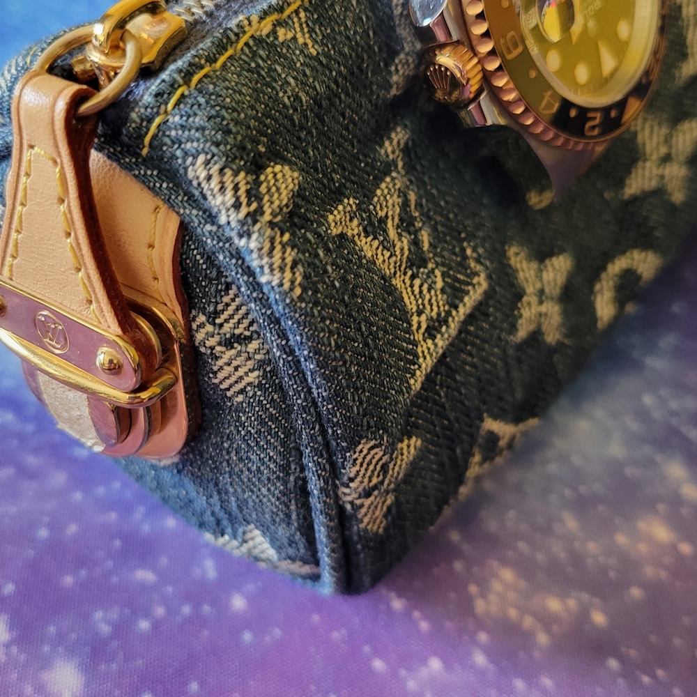 Louis Vuitton Blue Denim Mini Bag - Picture 9 of 12